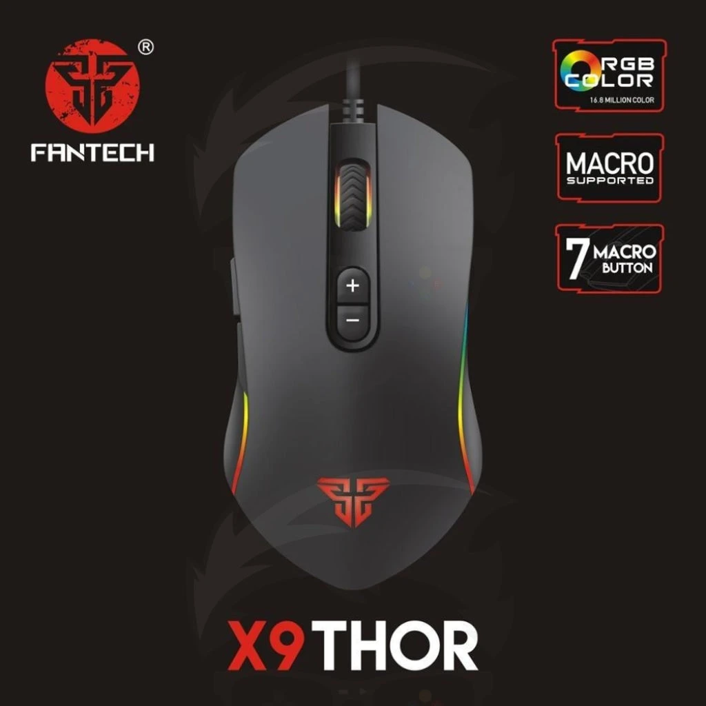 ماوس الألعاب FANTECH X9 Thor Macro RGB