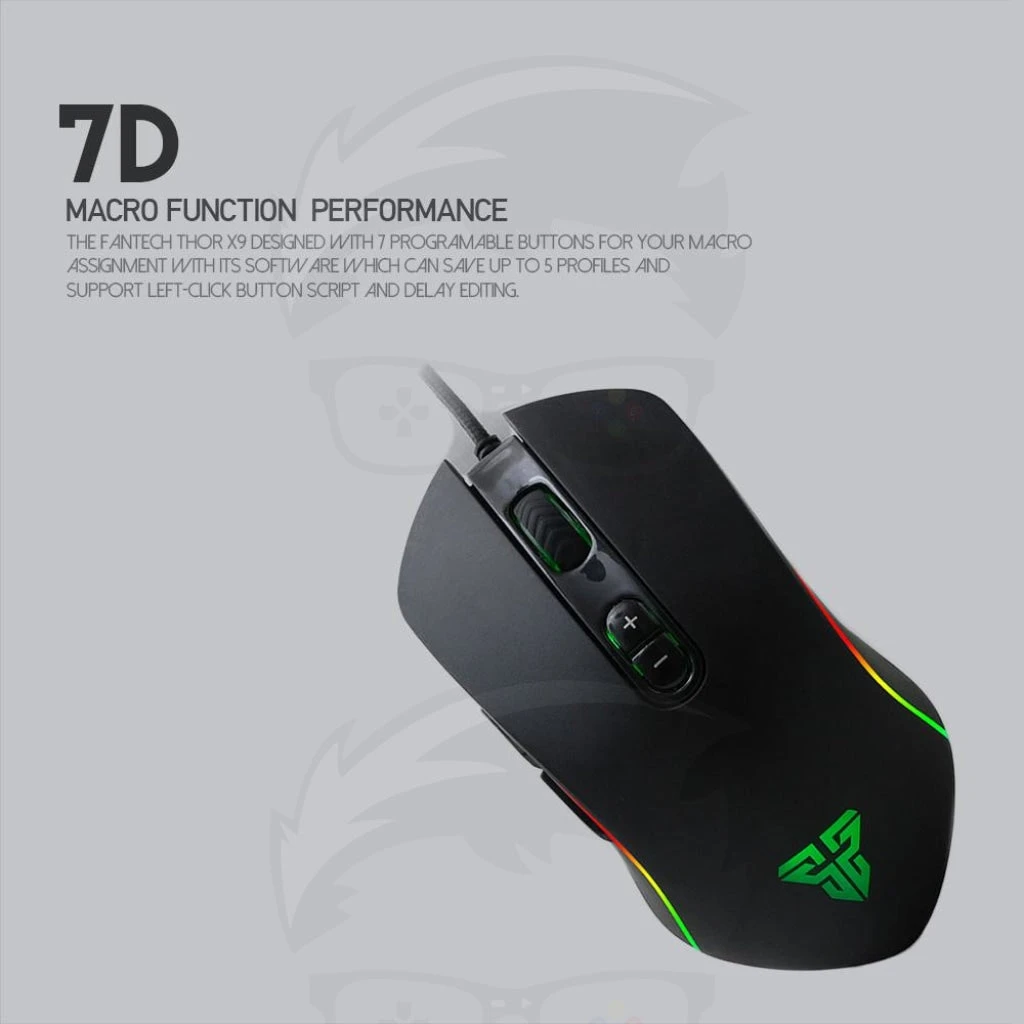 ماوس الألعاب FANTECH X9 Thor Macro RGB