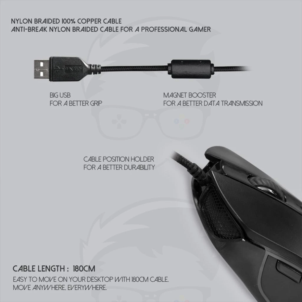 ماوس الألعاب FANTECH X9 Thor Macro RGB