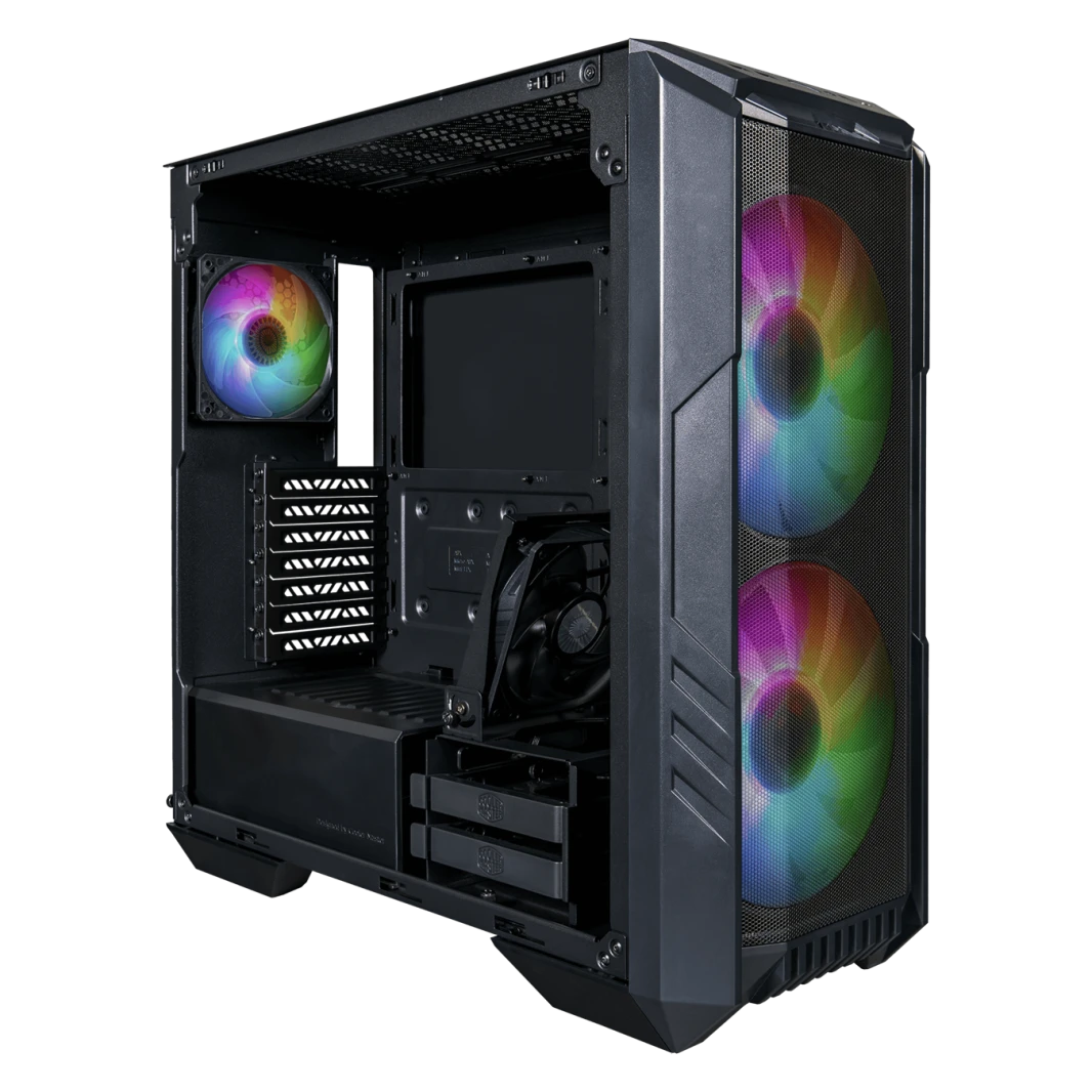 علبة ألعاب COOLER MASTER HAF 500 ARGB Mid Tower باللون الأسود