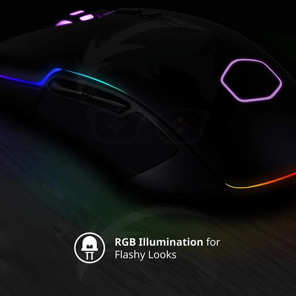 Cooler Master CM310 Gaming Mouse with Ambidextrous Grips, 10000 DPI Optical Sensor, and RGB Illumination