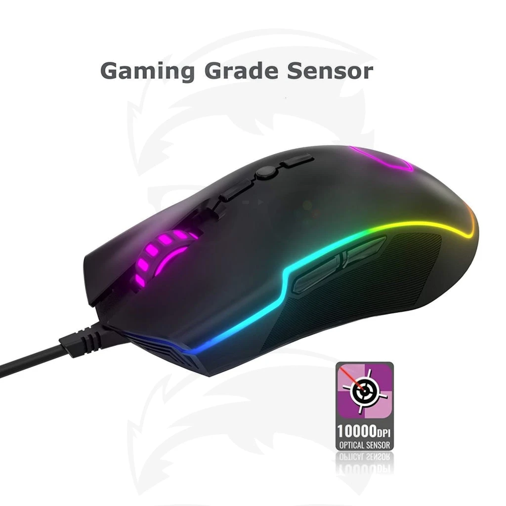 Cooler Master CM310 Gaming Mouse with Ambidextrous Grips, 10000 DPI Optical Sensor, and RGB Illumination