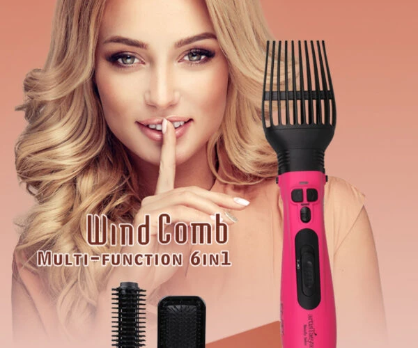 Multifunctional Rotating Hairdryer Set 7 in 1 Electric 1000W