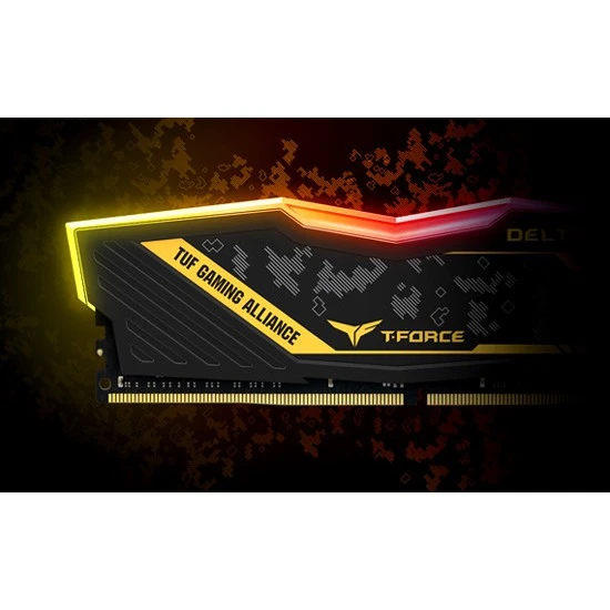 ذاكرة T-FORCE DELTA RGB DDR4 سعة 8 جيجابايت وتردد 3200 ميجا هرتز من TEAMGROUP