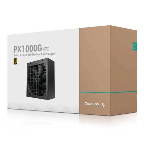 مزود الطاقة DEEPCOOL PX1000G 1000 وات ATX 3.0 FULLY MODULAR 80 PLUS GOLD PCI-E GEN 5.0 12VHPWR PORTS