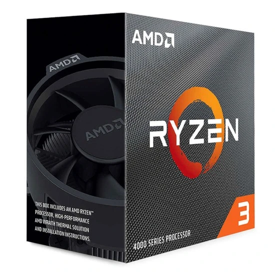 معالج AMD RYZEN 3 4300G لسطح المكتب مع رسومات RADEON و4 أنوية وحدة معالجة مركزية و8 خيوط تصل إلى 4.0 جيجاهرتز