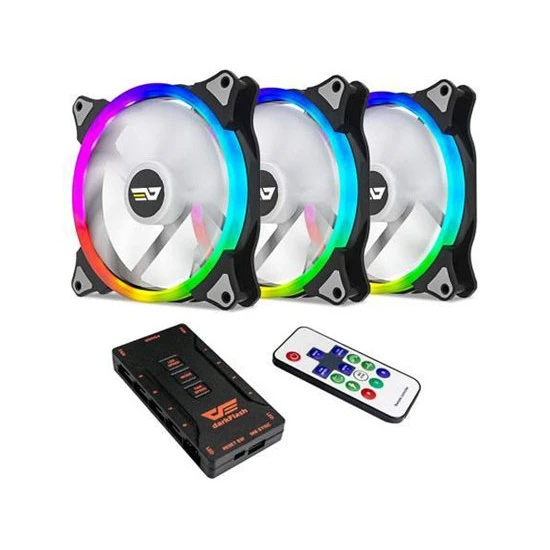 DARKFLASH CS140 (3 في 1) مروحة دائرية واحدة مقاس 140 مم