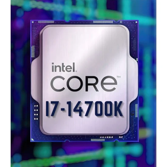 معالج INTEL CORE I7 14700K من الجيل الرابع عشر، 20 نواة، 5.6 جيجاهرتز، 61 ميجابايت، غير مفتوح - درج
