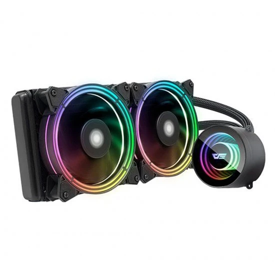 مبرد وحدة المعالجة المركزية DARKFLASH SYMPHONY TR240 الكل في واحد 240 مم ARGB LED عالي القيمة C/P - أسود