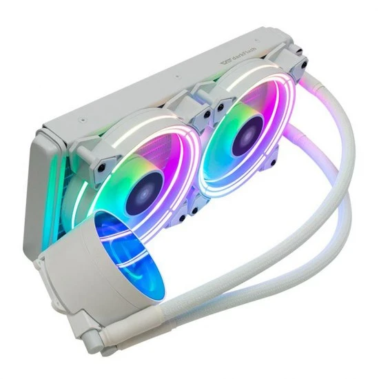 مبرد وحدة المعالجة المركزية DARKFLASH SYMPHONY TR240 الكل في واحد 240 مم ARGB LED عالي القيمة C/P - أبيض