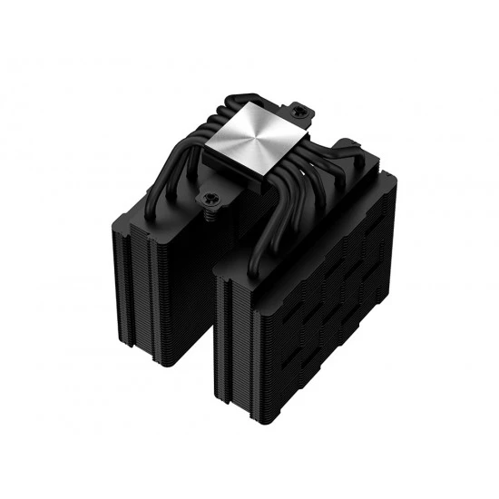 DEEPCOOL GAMMAXX AG620 BK ARGB 260W TDP ALL-BLACK 6 PCS COPPER HEAT PIPES مع مبرد هواء وحدة المعالجة المركزية ثنائي المروحة مقاس 120 مم