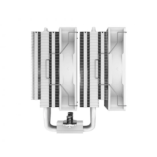 DEEPCOOL GAMMAXX AG620 WH ARGB 260W TDP بالكامل باللون الأبيض 6 أنابيب نحاسية مع مبرد هواء وحدة المعالجة المركزية بمروحة مزدوجة مقاس 120 مم