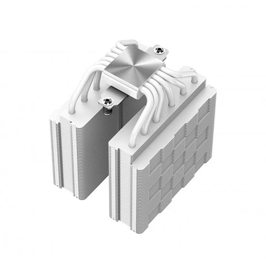 DEEPCOOL GAMMAXX AG620 WH ARGB 260W TDP بالكامل باللون الأبيض 6 أنابيب نحاسية مع مبرد هواء وحدة المعالجة المركزية بمروحة مزدوجة مقاس 120 مم