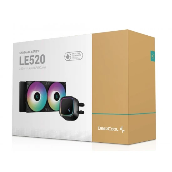 مبرد سائل DEEPCOOL LE520 240MM ARGB PWM FAN 220W TDP ANTI-LEAK TECH CPU AIO لـ INTEL وAMD