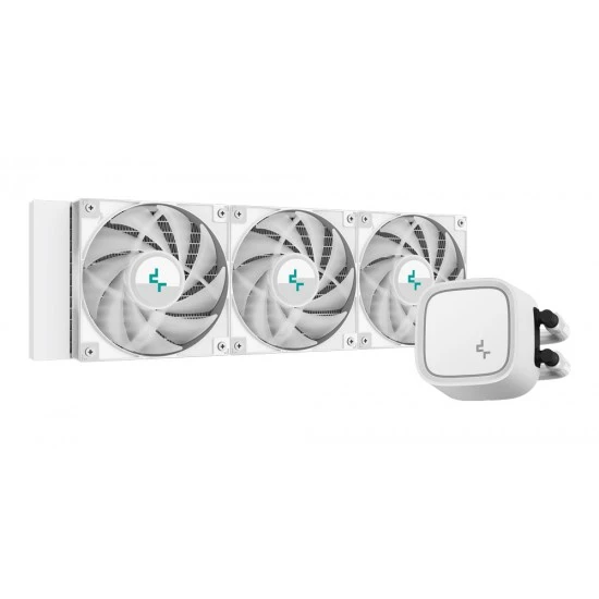 DEEPCOOL LE720 WH 250W TDP AIO 360MM ARGB PWM FAN COPPER COOLER ALUMINIUM RADIATOR ANTI-LEAK TECH CPU LIQUID COOLER - WH