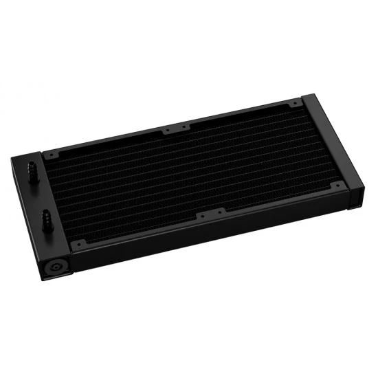 مبرد سائل DEEPCOOL LS520 SE مقاس 240 مم ومروحتين FC120 A-RGB PWM بتصميم مرآة لا نهائية ومبرد سائل AIO لمعالجات Intel وAMD - أسود