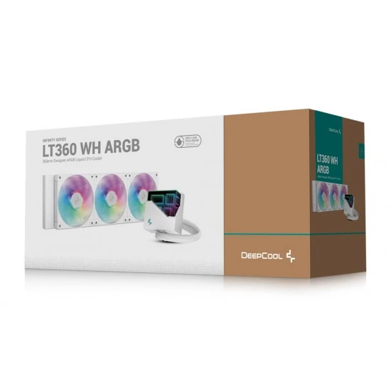 DEEPCOOL LT360 ARGB الجيل الخامس مضخة 360 مم مبرد وحدة المعالجة المركزية السائل FD12 مراوح مضبوطة بدقة - أبيض