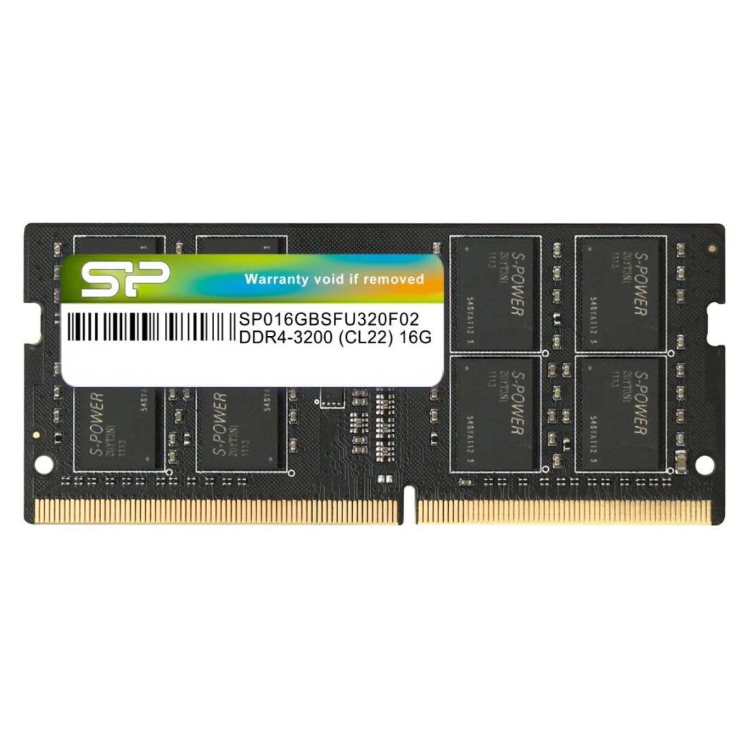 ذاكرة Silicon Power DDR4 SODIMM-3200 MHz سعة 16 جيجابايت لأجهزة الكمبيوتر المحمولة