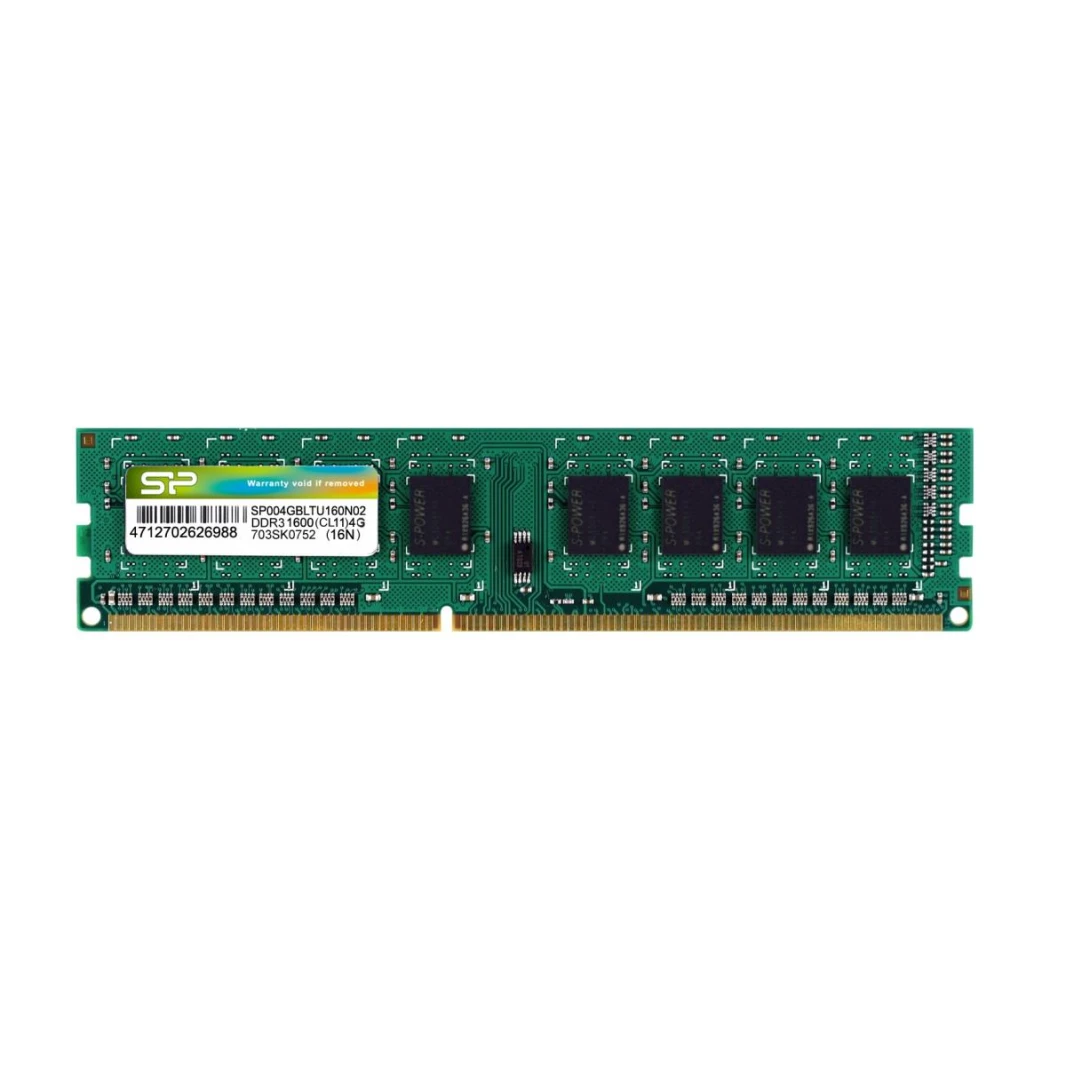 ذاكرة Silicon Power DDR3 UDIMM-1600 MHz بسعة 4 جيجابايت لسطح المكتب