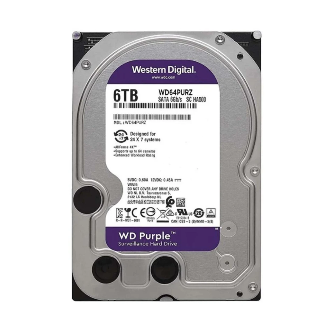 Western Digital 6TB WD Purple SATA 3.5 inch