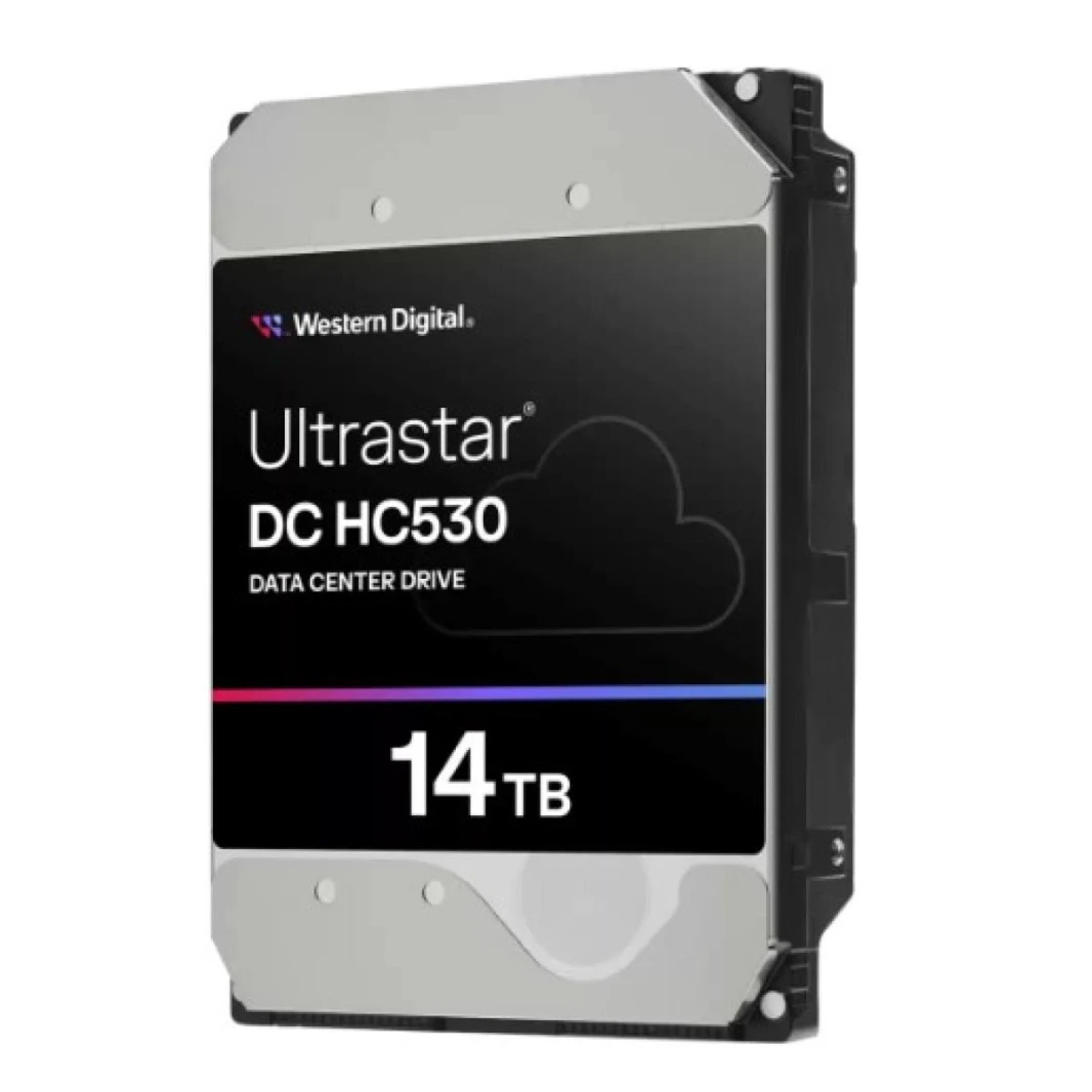 محرك الأقراص الصلبة Westren Digital Ultrastar DC HC530 سعة 14 تيرابايت وشاشة 3.5 بوصة SATA ومحرك أقراص ثابتة سعة 512 ميجابايت للمراقبة