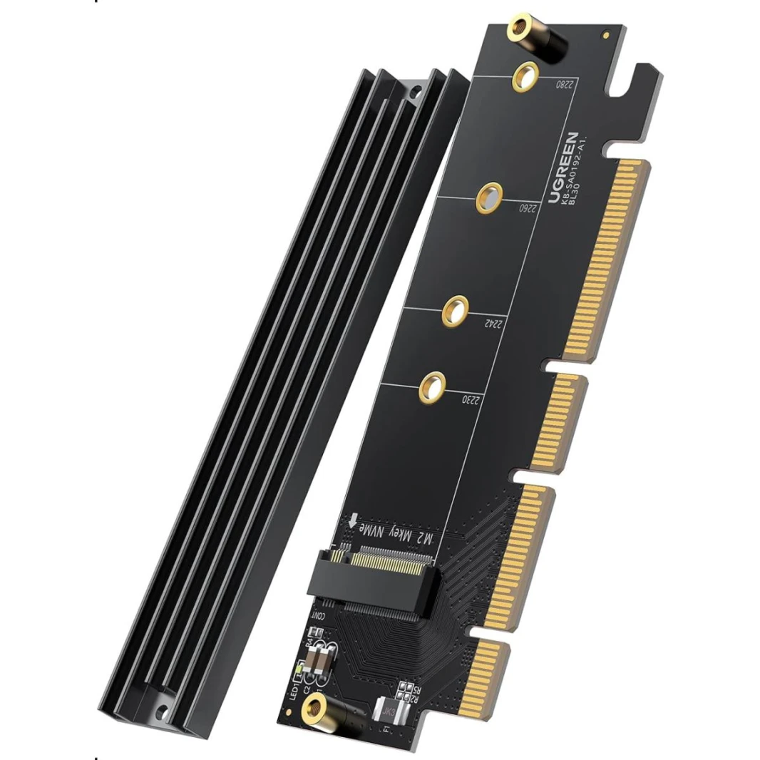 بطاقة توسعة UGREEN 30715 PCIe Gen4 x 16 إلى M.2 NVMe