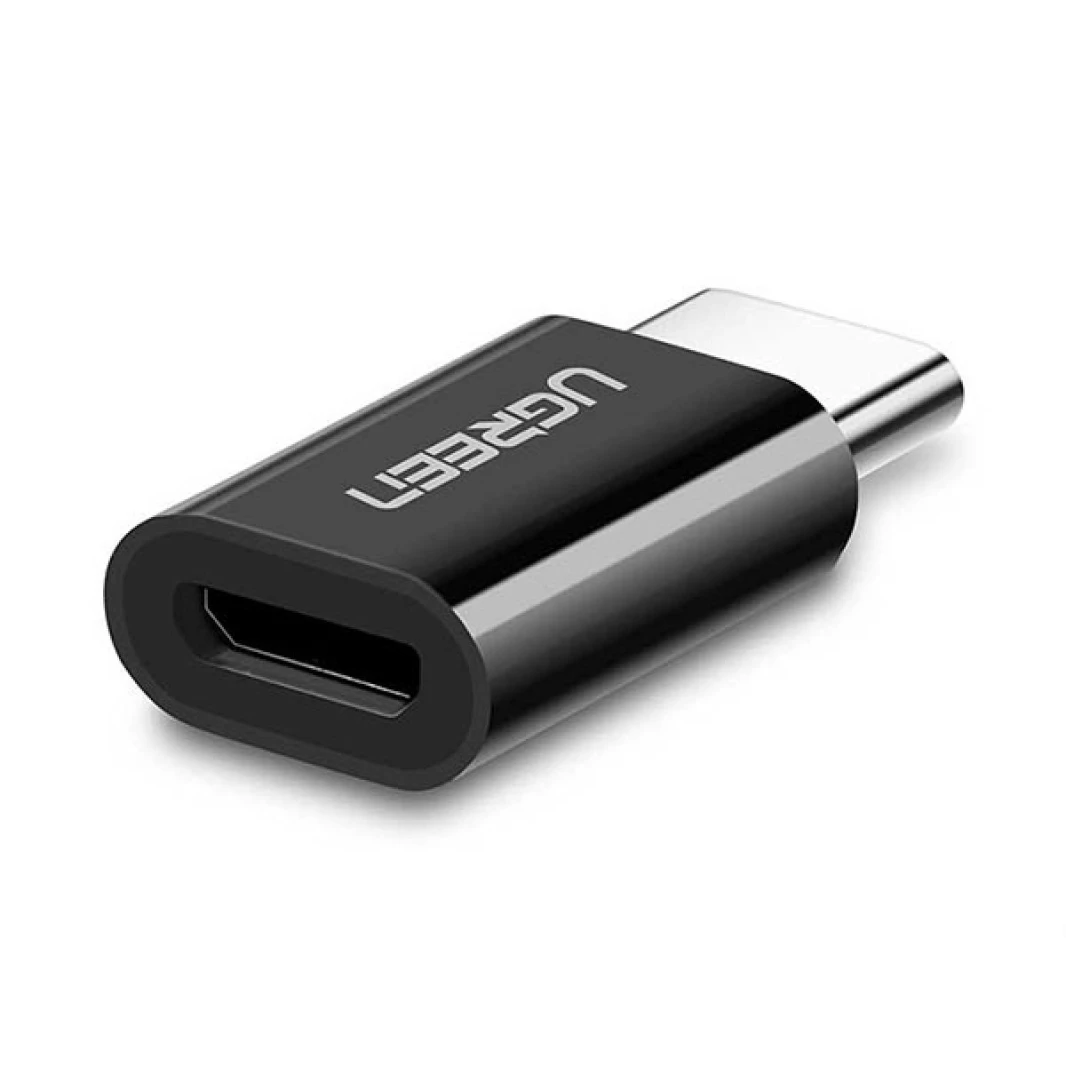 UGREEN US157 Micro to Type-C USB Converter 3.1 C OTG Adapter-Black
