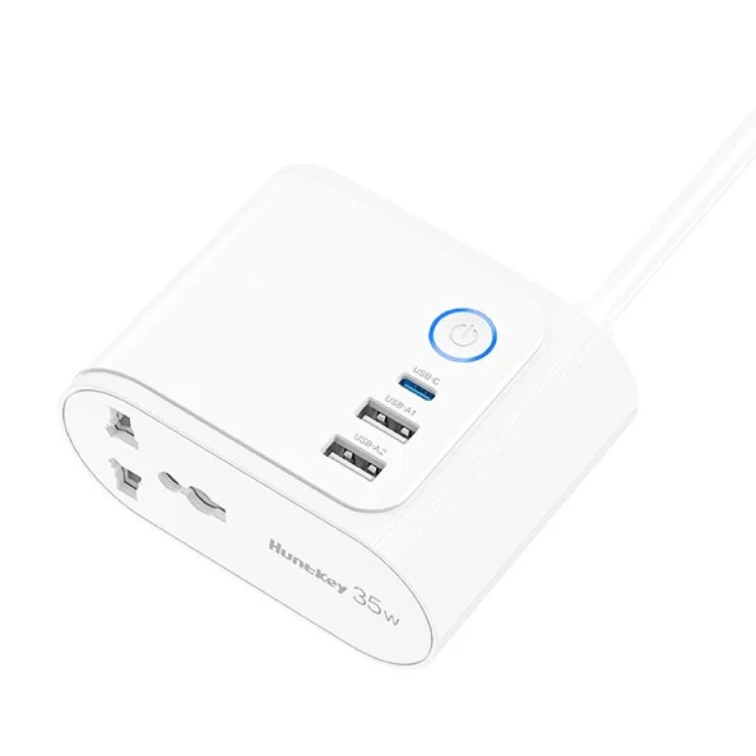 Huntkey SZF-207 Type-C 35W Charger Pub for Desktop UK Plug 1.8M