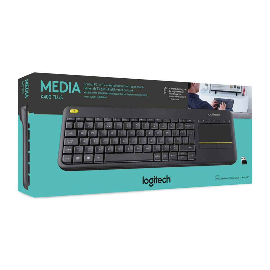 لوحة مفاتيح لمس لاسلكية لوجيتك K400