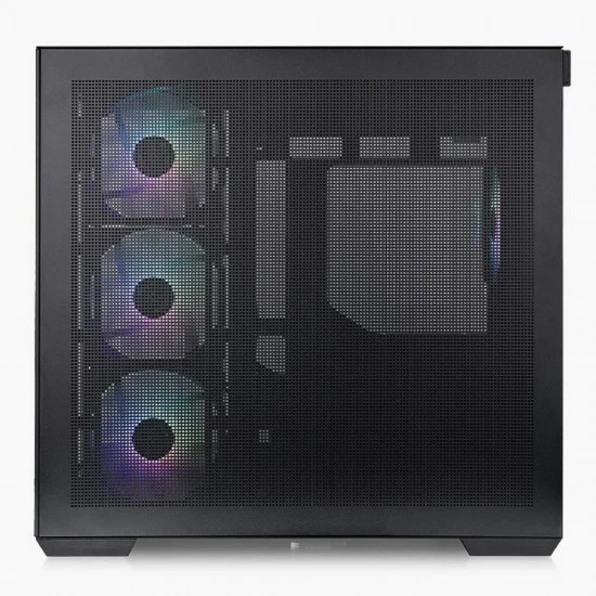 THERMALTAKE VIEW 380 TG ARGB MID TOWER CASE WITH 4X 120MM ARGB FANS AND 360MM RADIATOR SUPPORT - BLACK