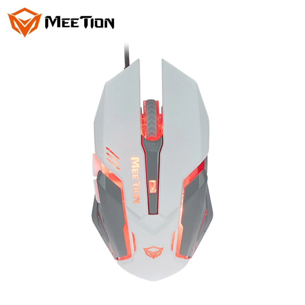 ماوس الألعاب السلكي Meetion M915 RGB - أبيض