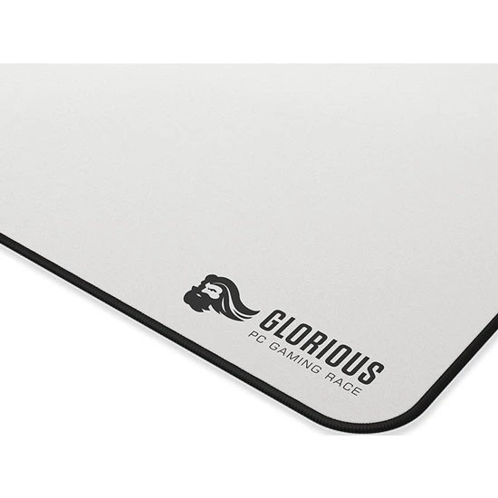 لوحة ماوس للألعاب GLORIOUS 3XL PRO (122x60CM) بحواف مخيطة من القماش مقاس 3 مم - كبيرة - بيضاء