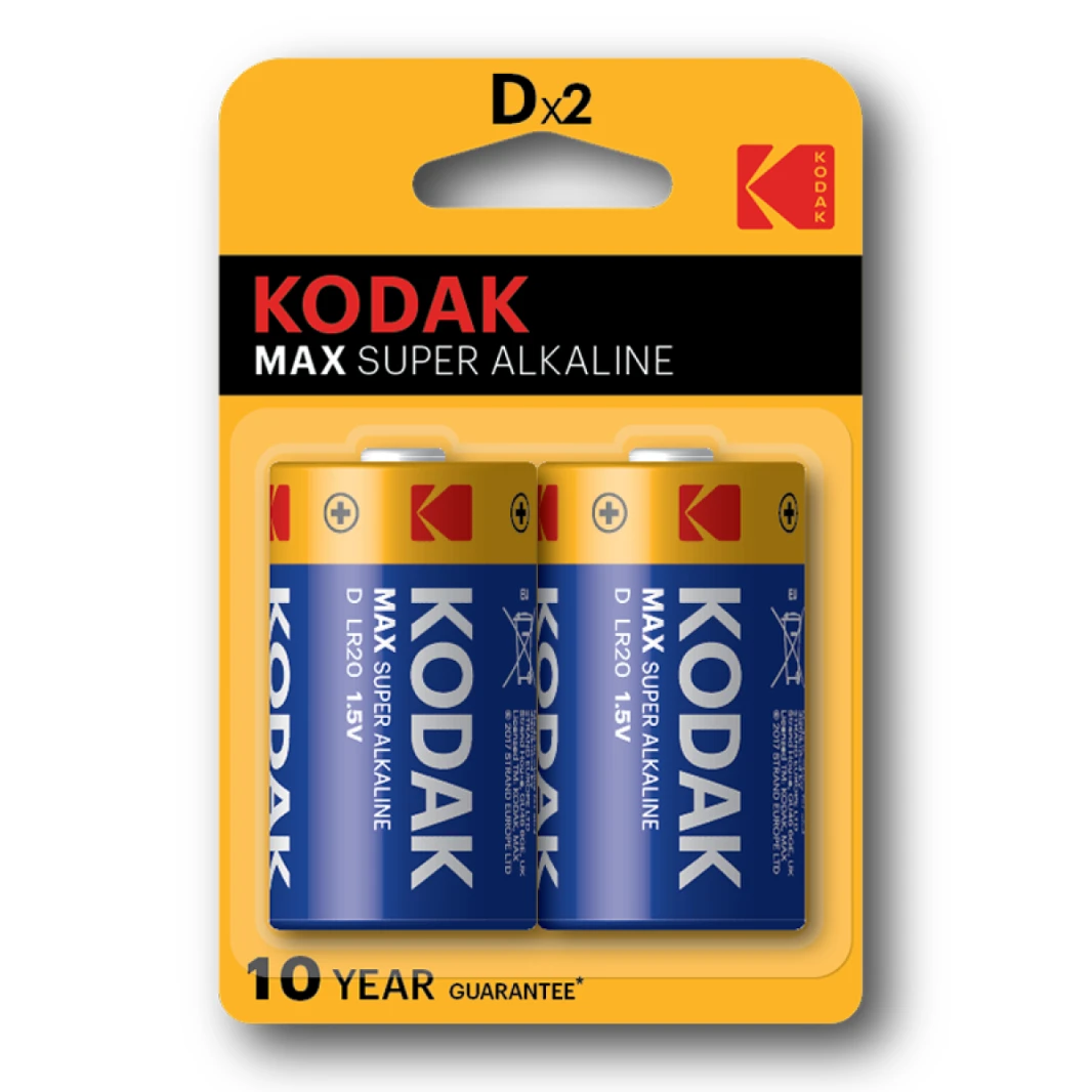 kodak 1.5V Max Super Alkaline Dx2