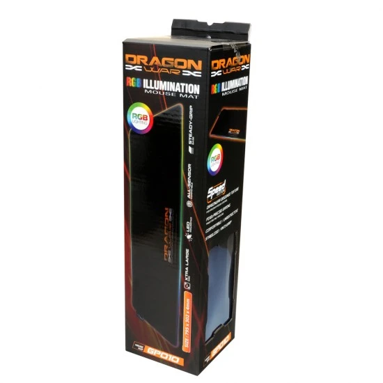 وسادة ماوس DRAGON WAR GP010 بإضاءة RGB مقاس 795 × 302 × 4 مم