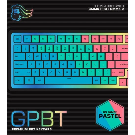 أغطية مفاتيح GPBT PREMIUM PBT الرائعة - لون الباستيل