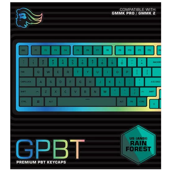 GLORIOUS GPBT PREMIUM PBT KEYCAPS - RAIN FOREST