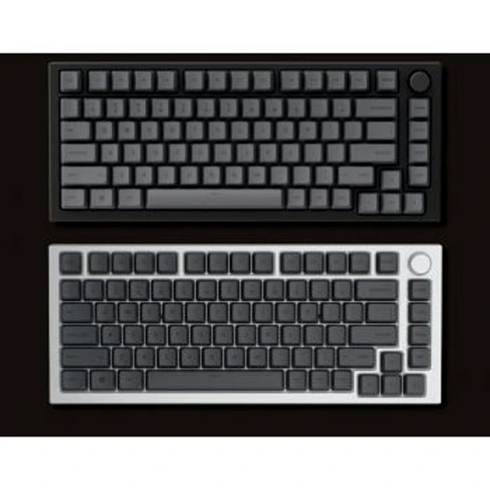 أغطية مفاتيح GPBT PREMIUM PBT الرائعة باللون الأسود الرماد