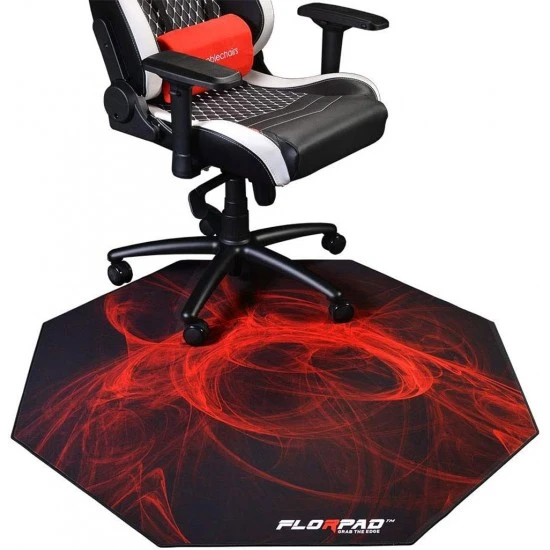 سجادة كرسي مكتب الألعاب FLORPAD FURY مقاومة للسوائل ومانعة للضوضاء مع سطح أملس