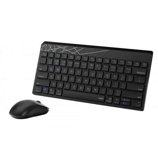 RAPOO 8000GT MULTI-MODE SILENT 1300 DPI BLUETOOTH/ WIRELESS KEYBOARD MOUSE COMBO FOR WINDOWS AND MAC