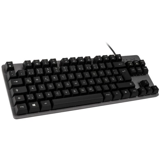 لوحة مفاتيح ميكانيكية سلكية من الألومنيوم من LOGITECH K835 TKL - مفتاح خطي باللون الأحمر الجرافيتي