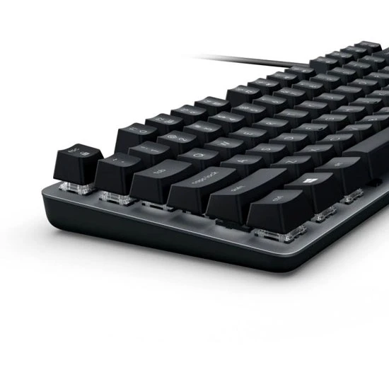 لوحة مفاتيح ميكانيكية سلكية من الألومنيوم من LOGITECH K835 TKL - مفتاح خطي باللون الأحمر الجرافيتي
