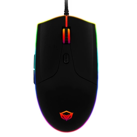ماوس الألعاب MEETION GM21 بدقة 4800 نقطة في البوصة وإضاءة خلفية دائرية ملونة RGB واستشعار بصري عالي الدقة