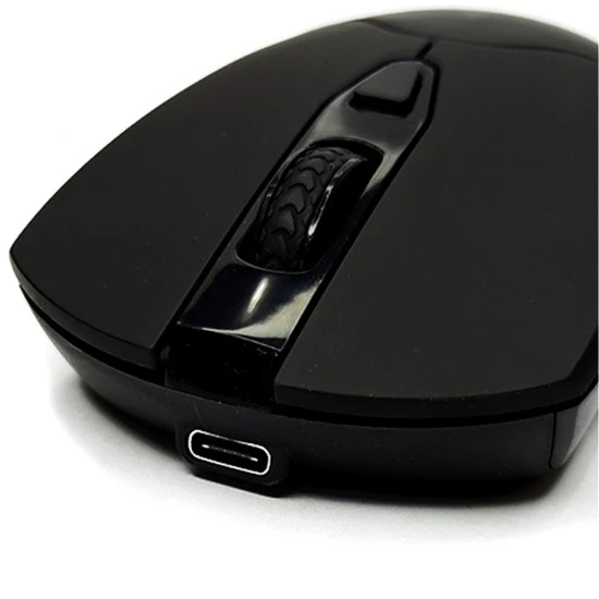 PORODO 3 IN 1 UP TO 1600 DPI 5.0 BLUETOOTH/ 2.4GHZ WIRELESS MOUSE - BLACK