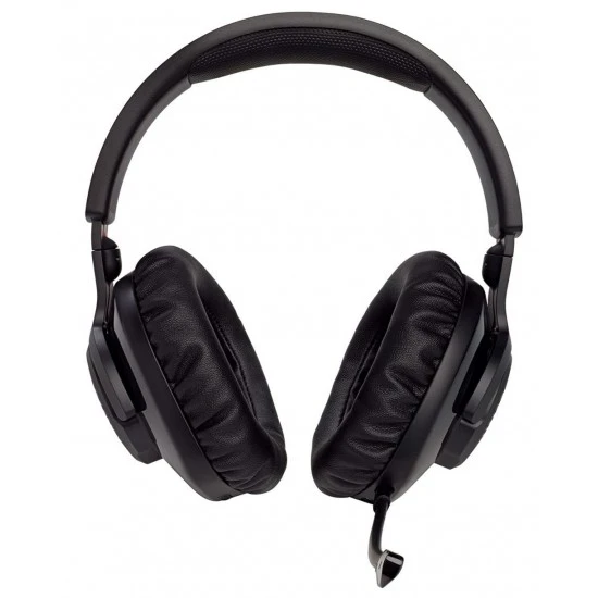 سماعة ألعاب JBL QUANTUM 350 اللاسلكية المخصصة للكمبيوتر الشخصي مع ميكروفون قابل للفصل لمدة 22 ساعة - أسود