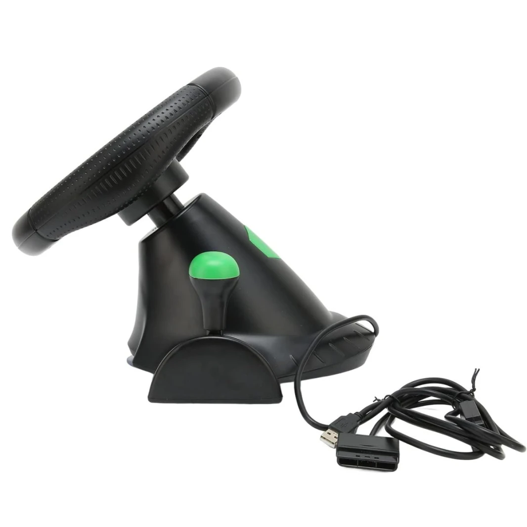 4 in 1 Vibration Steering Wheel 180 Rotation For X360, PS3, PS2 PC USB