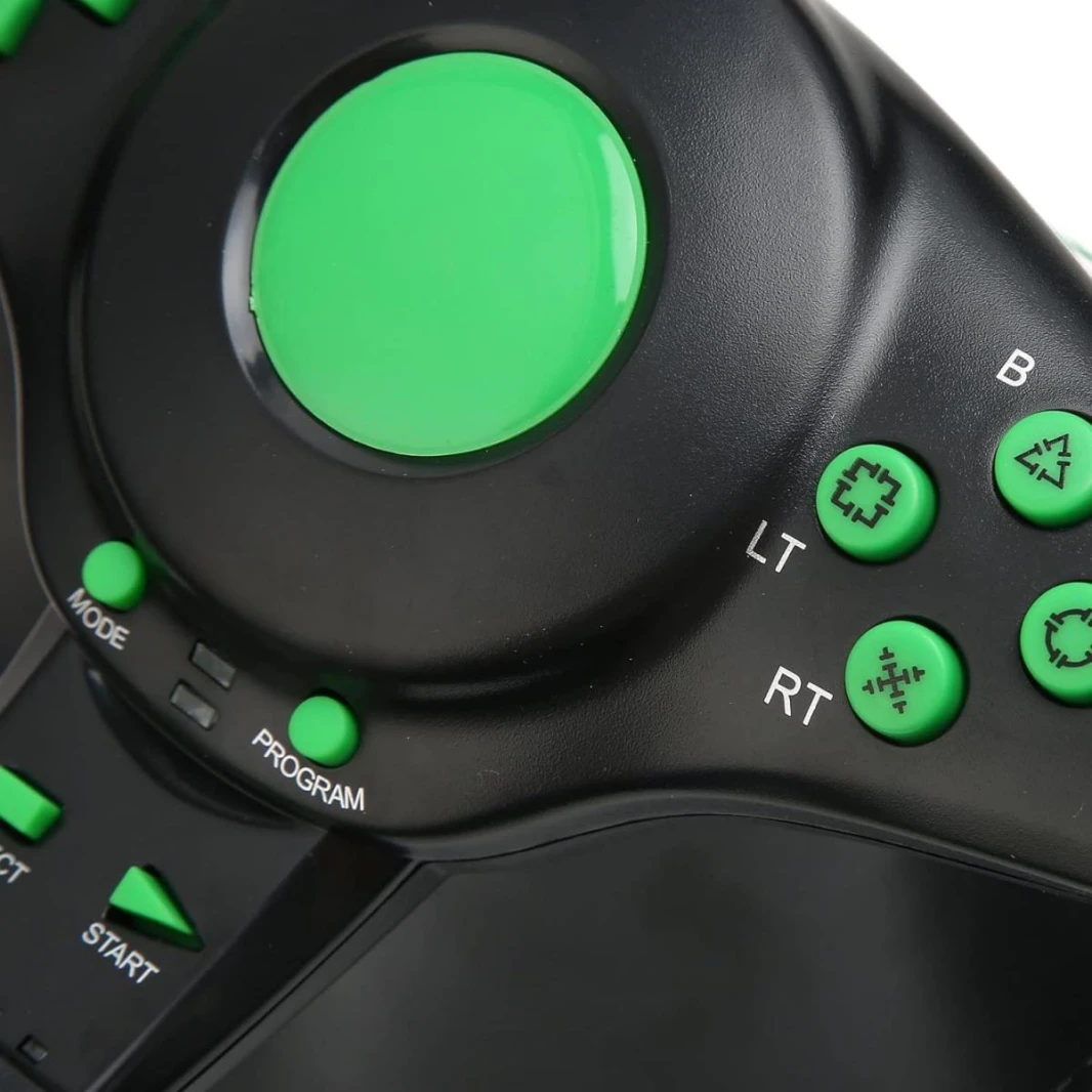 4 in 1 Vibration Steering Wheel 180 Rotation For X360, PS3, PS2 PC USB