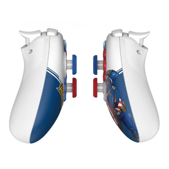 GAMESIR T4N LITE CA NOVA LITE HAAL EFFECT MULTI-PLATFORM وحدة التحكم في الألعاب اللاسلكية من MARVEL - إصدار CAPTAIN AMERICA