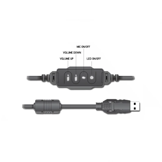 FANTECH HG11 CAPTAIN 7.1 VIRTUL SORROUND SOUND RGB WIRED USB GAMING HEADSET - BLACK