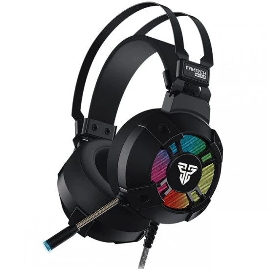 FANTECH HG11 CAPTAIN 7.1 VIRTUL SORROUND SOUND RGB WIRED USB GAMING HEADSET - BLACK
