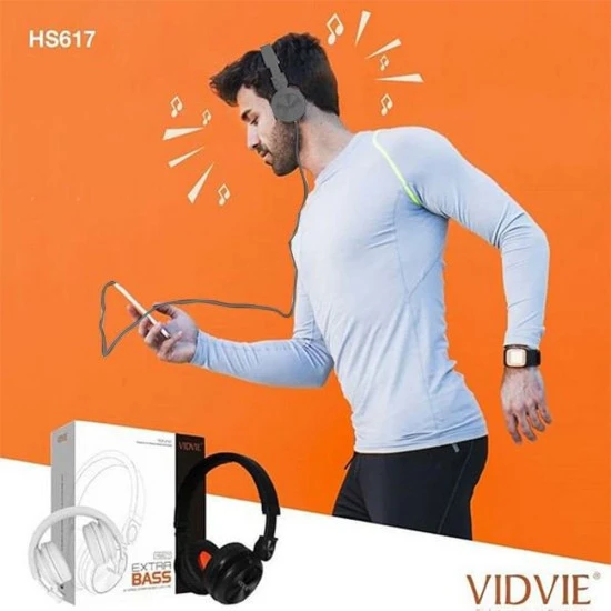 سماعات رأس VIDVIE EXTRA BASS سلكية مقاس 3.5 مم